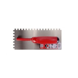 Gletiera dintata cu maner plastic 28cm, 8mm - RUBI-25905