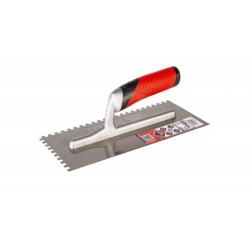 Gletiera dintata cu maner Rubiflex 28cm, 6mm - RUBI-74938 Gletiera dintata cu maner Rubiflex 28cm, 6mm - RUBI-74938