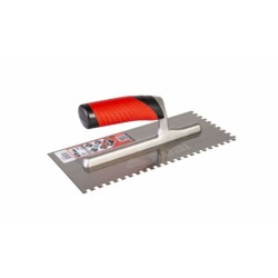 Gletiera dintata cu maner Rubiflex 28cm, 6mm - RUBI-74938 Gletiera dintata cu maner Rubiflex 28cm, 6mm - RUBI-74938