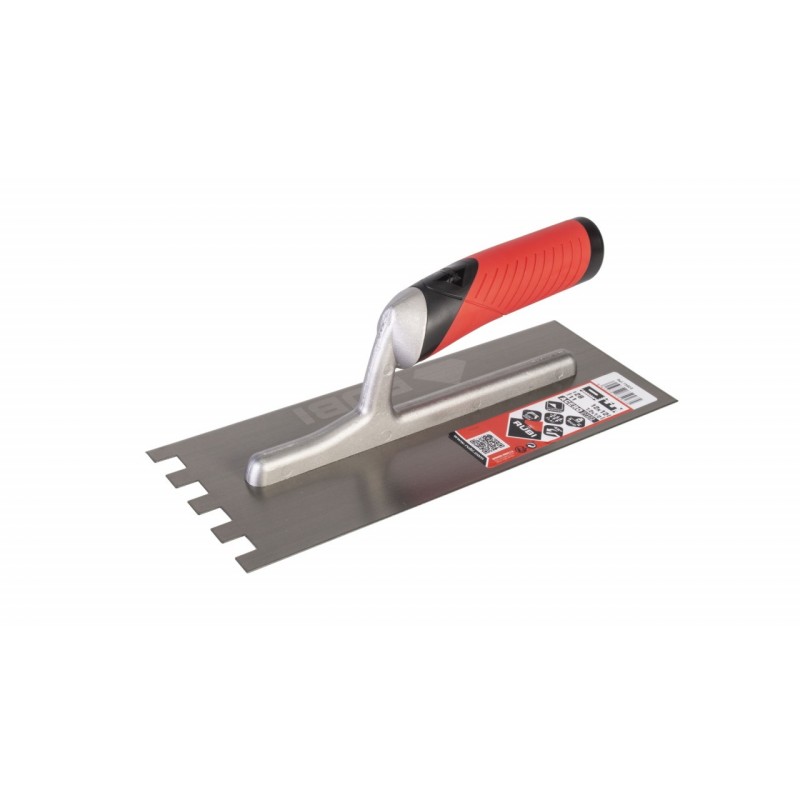 Gletiera dintata MRA 45° cu maner Rubiflex 28cm, 12mm - RUBI-75923