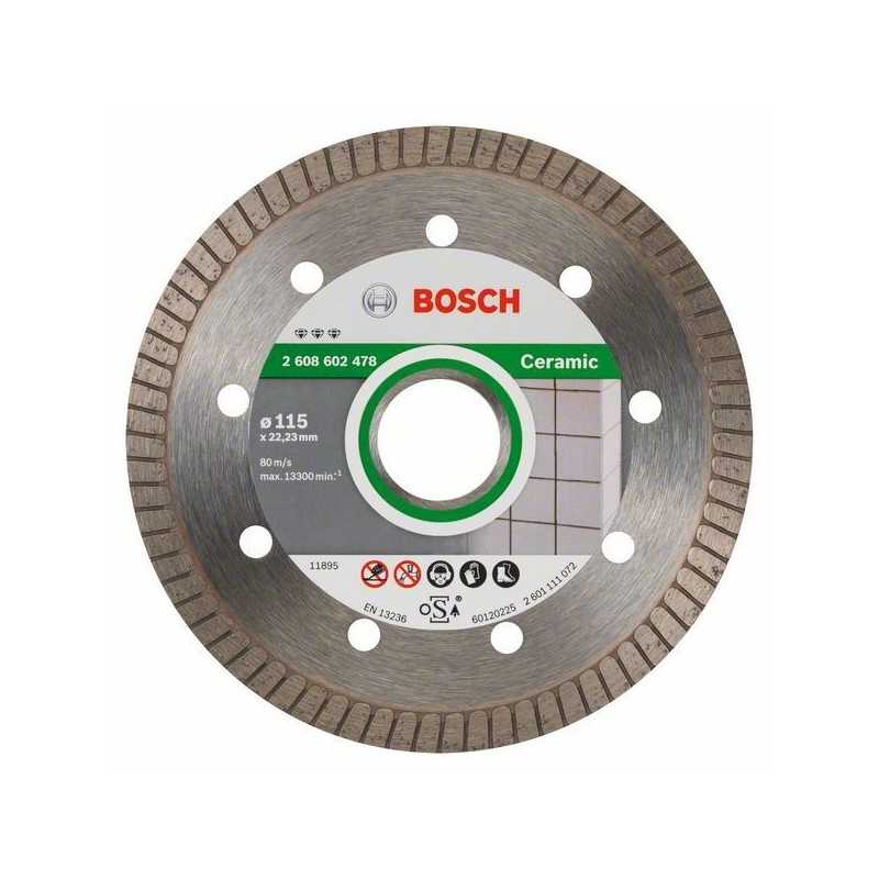Bosch Disc diamantat Best for Ceramic Extra-Clean Turbo 115x22,23x1.4x7mm