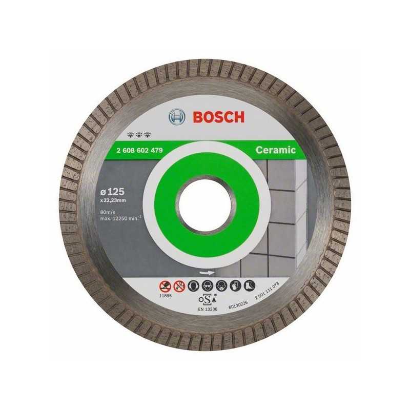 Bosch Disc diamantat Best for Ceramic Extra-Clean Turbo 125x22.23x1.4x7mm