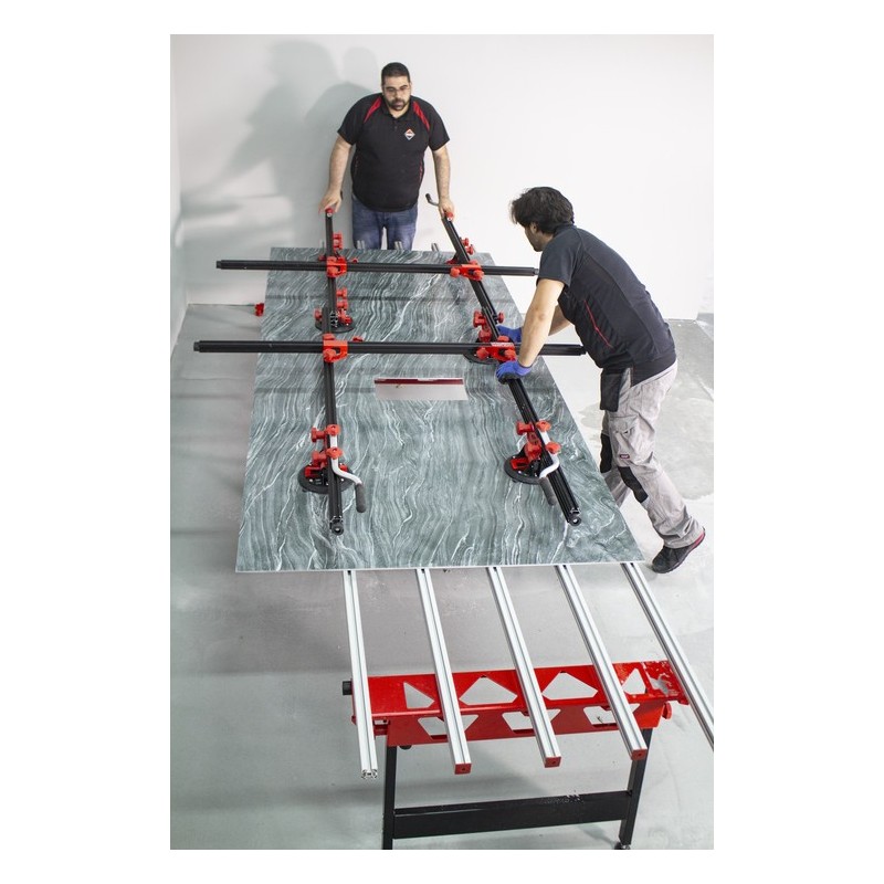 Masa de lucru SLAB pt. placi ceramice de dimensiuni mari, 180cm, 250kg - RUBI-18935