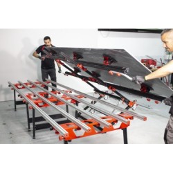 Masa de lucru SLAB pt. placi ceramice de dimensiuni mari, 180cm, 250kg - RUBI-18935