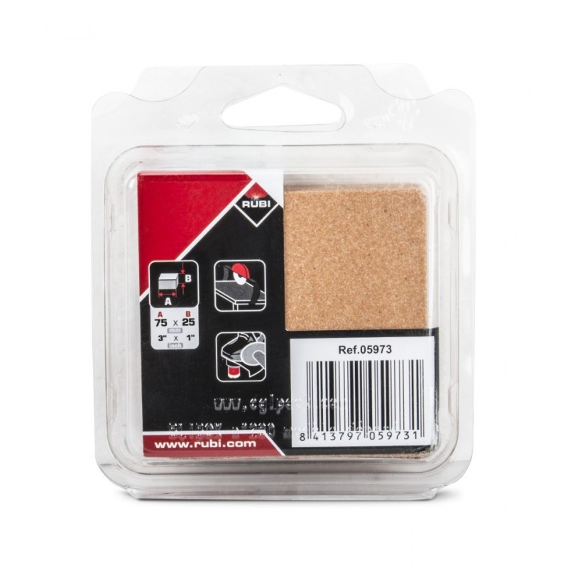 Piatra abraziva pt. curatare discuri diamantate 75x75x25(mm), 280g - RUBI-5973