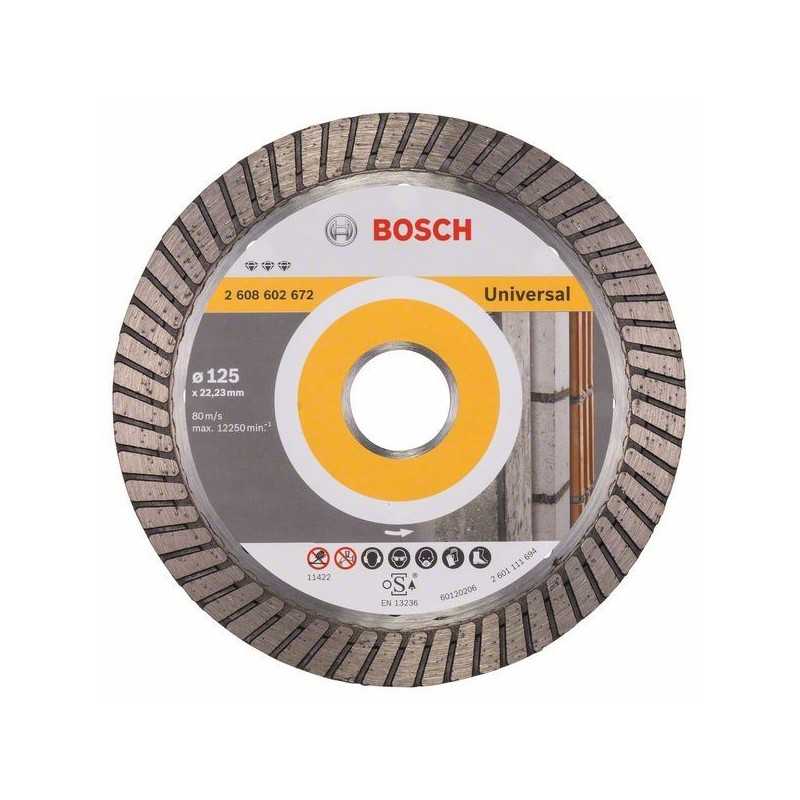 Bosch Disc diamantat Best for Universal Turbo 125x22,23x2.2x12mm