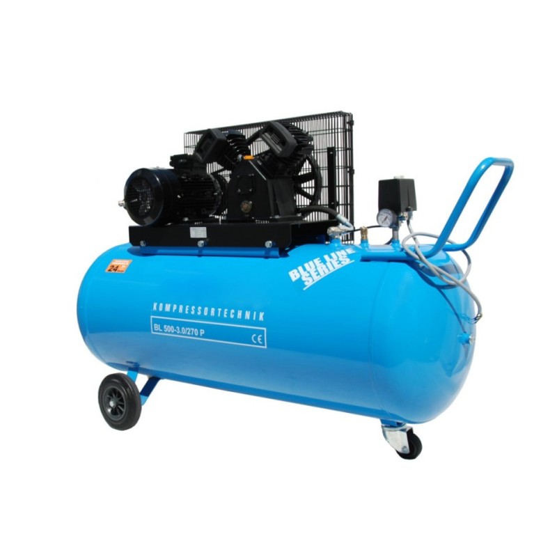 Compresor de aer cu piston - Blue Line 5,5kW, 800 L/min, 10 bari - Rezervor 270 Litri - WLT-BLU-800-5.5/270 Compresor de aer cu piston - Blue Line 5,5kW, 800 L/min, 10 bari - Rezervor 270 Litri - WLT-BLU-800-5.5/270