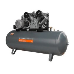 Compresor de aer profesional cu piston - 7.5kW, 1400 L/min, 10bari - Rezervor 500 Litri - WLT-PROG-1400-7.5/500