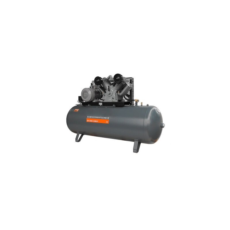 Compresor de aer profesional cu piston - 7.5kW, 1400 L/min, 10bari - Rezervor 500 Litri - WLT-PROG-1400-7.5/500