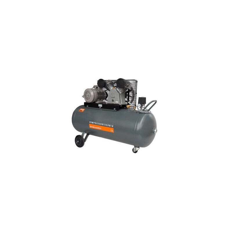 Compresor de aer profesional cu piston - 4kW, 630 L/min, 10 bari - Rezervor 270 Litri - WLT-PROG-630-4.0/270