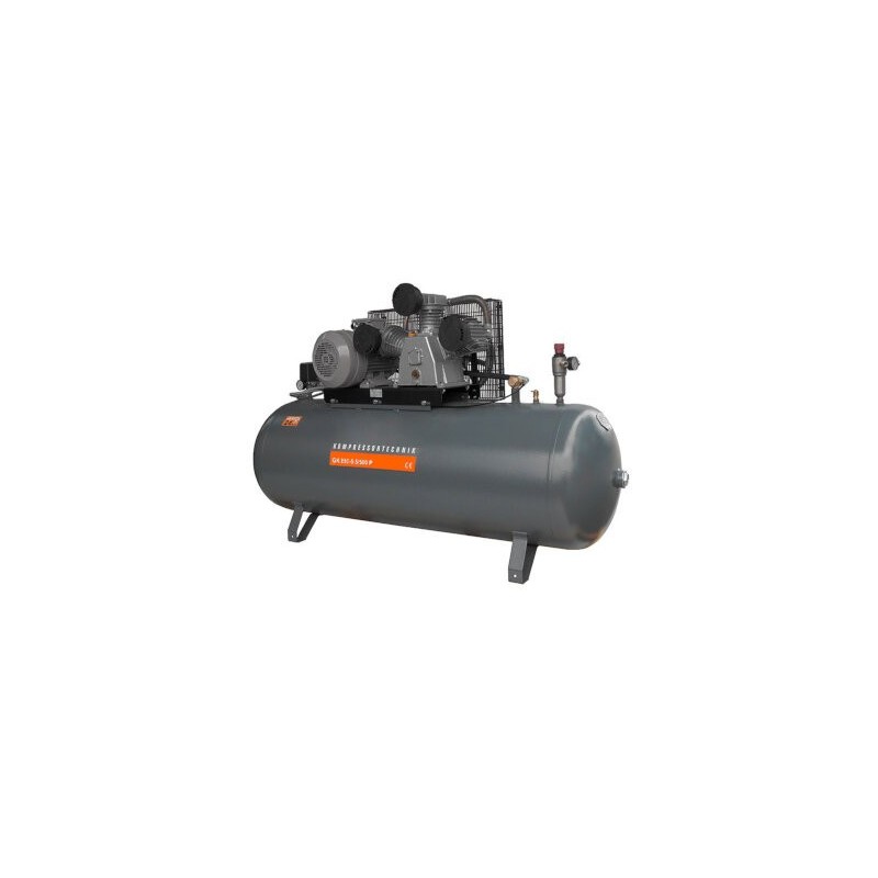 Compresor de aer profesional cu piston - 5.5kW, 880 L/min, 10 bari - Rezervor 500 Litri - WLT-PROG-880-5.5/500
