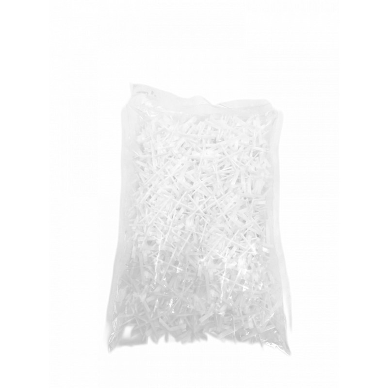 Distantiere ( Cruciulite ) pt. placi - gresie si faianta - Rost 1 mm - 500 buc - XLEV-TS1-500