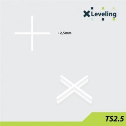 Distantiere ( Cruciulite ) pt. placi - gresie si faianta - Rost 2,5 mm - 500 buc - XLEV-TS2,5-500