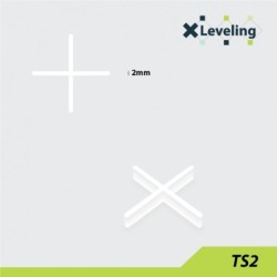 Distantiere ( Cruciulite ) pt. placi - gresie si faianta - Rost 2 mm - 500 buc - XLEV-TS2-500