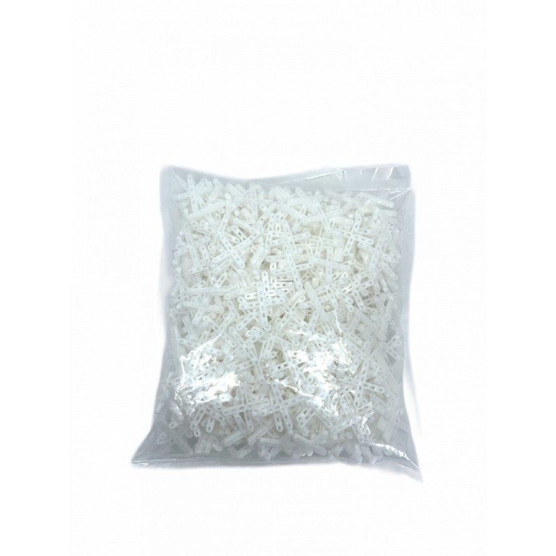 Distantiere ( Cruciulite ) pt. placi - gresie si faianta - Rost 5 mm - 500 buc - XLEV-TS5-500