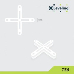 Distantiere ( Cruciulite ) pt. placi - gresie si faianta - Rost 6 mm - 250 buc - XLEV-TS6-250