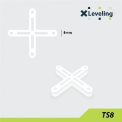 Distantiere ( Cruciulite ) pt. placi - gresie si faianta - Rost 8 mm - 250 buc - XLEV-TS8-250