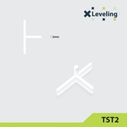 Distantiere tip T ( Teuri ) pt. placi - gresie si faianta - Rost 2 mm - 500 buc - XLEV-TST2-500