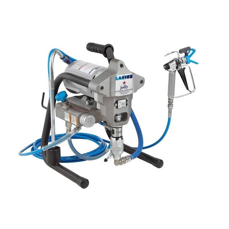 Pompa de vopsit / zugravit AIRLESS Industriala cu Cadru - Complet Echipata, furtun 1/4" - 1,9L/min - Jolly Larius-K56500/5
