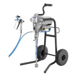 Pompa de vopsit / zugravit AIRLESS Industriala cu Carucior - Complet Echipata - 1,9L/min - Jolly - Larius-K56501