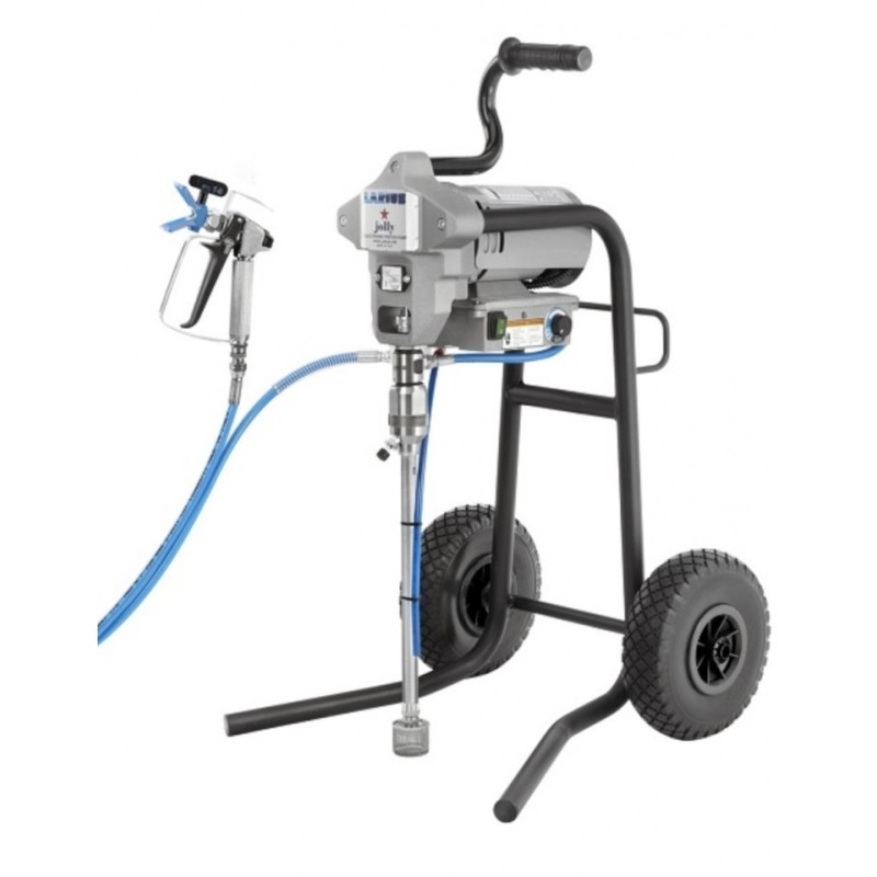 Pompa de vopsit / zugravit AIRLESS Industriala cu Carucior - Complet Echipata - 1,9L/min - Jolly - Larius-K56501 Pompa de vopsit / zugravit AIRLESS Industriala cu Carucior - Complet Echipata - 1,9L/min - Jolly - Larius-K56501