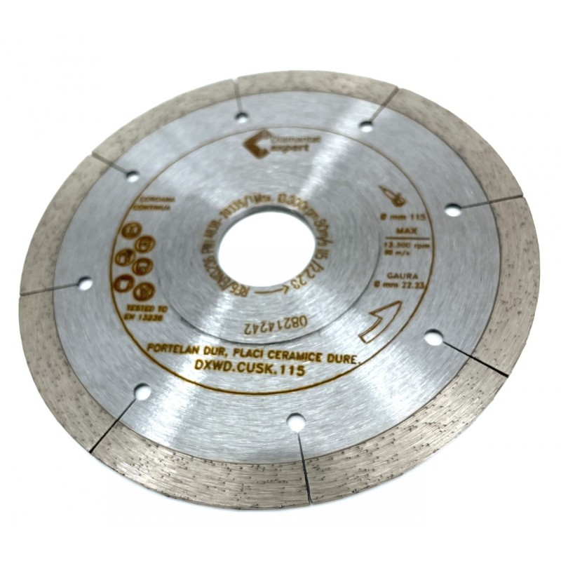 Disc DiamantatExpert pt. Taieri Extra Fine in Portelan Dur 115x22.2 (mm) Ultra Premium - DXWD.CUSK.115