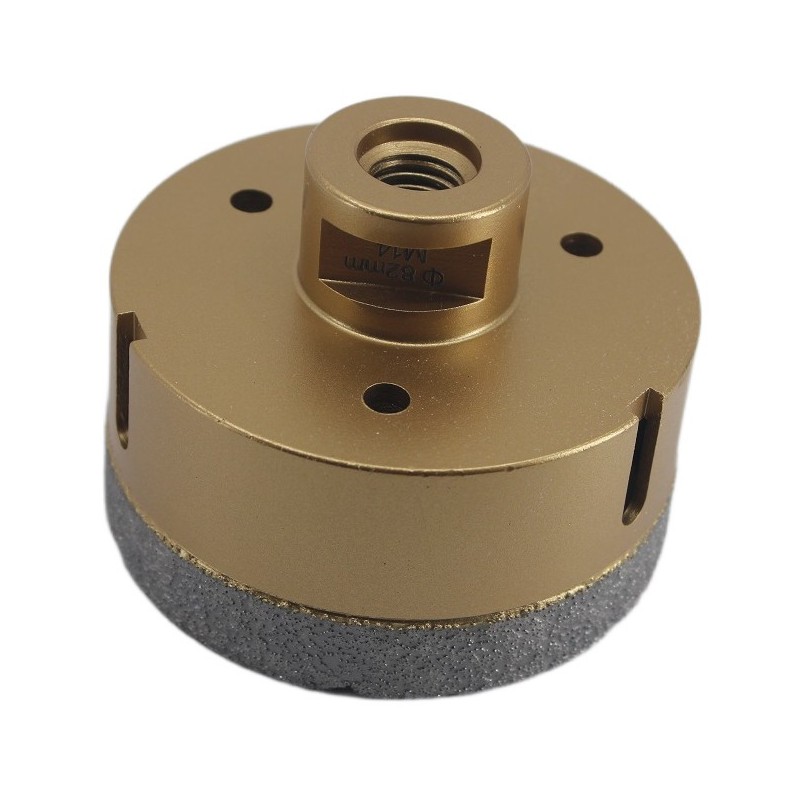 Carota diamantata pt. gresie portelanata & piatra - diam. 82mm - Premium - DXDY.GOLDrill.82