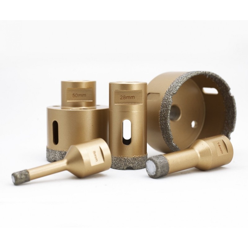 Carota diamantata pt. gresie portelanata & piatra - diam. 82mm - Premium - DXDY.GOLDrill.82