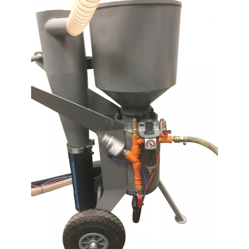 Masina de sablat PROFESIONALA cu recuperarea abrazivului - CX.ABRA-JuniorCompact