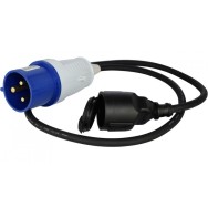 Prelungitor 230V Stecher Euro - 1x Priza Casnica - max 3600W - KS-EX1M-1S