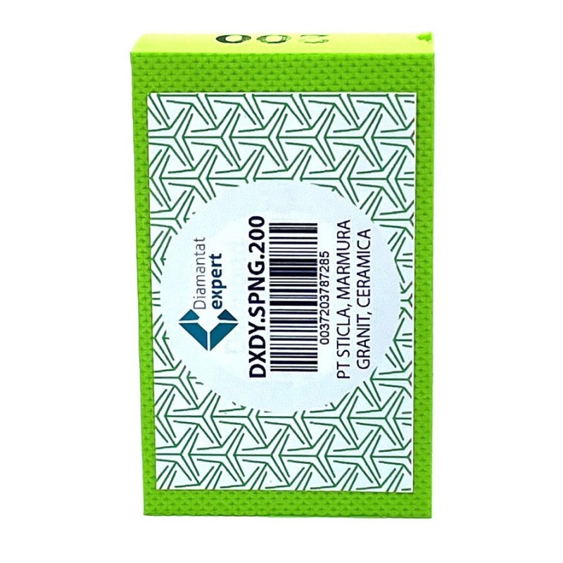 Burete diamantat pt. slefuiri / finisari - # 200 - granit, piatra, portelan, sticla 90x55mm Super Premium - DXDY.SPNG.200