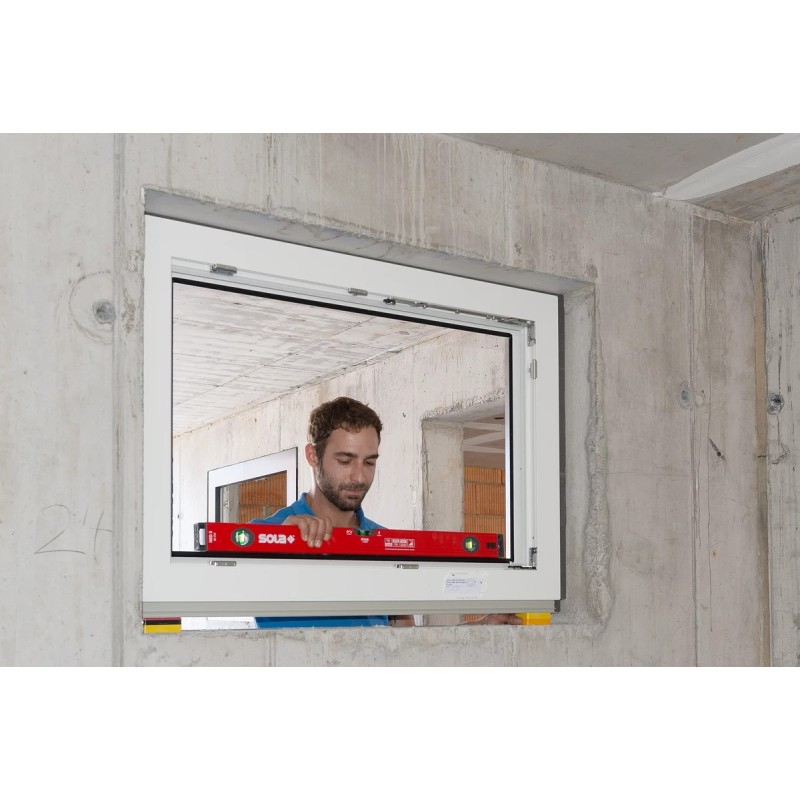 Nivelă cu bula ( Boloboc ) cu profil tubular, 60cm RED 3 60 - Sola-01214801