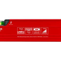 Nivelă cu bula ( Boloboc ) cu profil tubular, 120cm Big RED 3 120 - Sola-01219401
