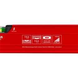 Nivelă cu bula ( Boloboc ) cu profil tubular, 80cm RED 3 80 - Sola-01215101