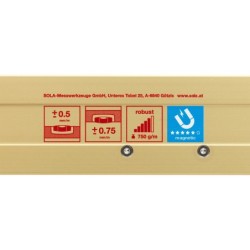 Nivelă cu bula (Boloboc magnetic) cu profil tubular, 120cm AZM 3 120 - Sola-01823401