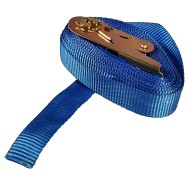 Chinga 25mm ancorare o parte, 5m, albastru fara carlige, LC 400 daN, STF 200 daN