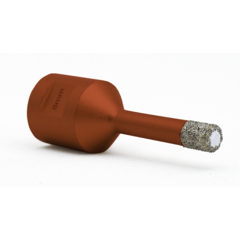 Carota diamantata pt. gresie portelanata & piatra - diam. 10mm -cu ceara- Profesional Standard - DXDY.REDrill.10