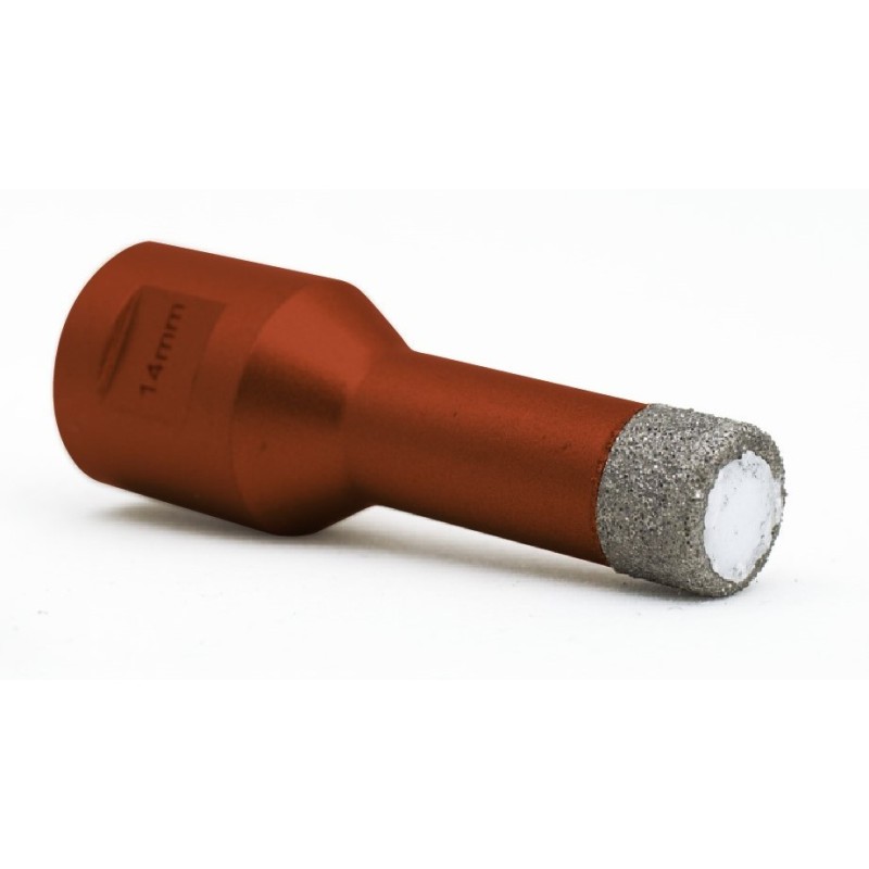 Carota diamantata pt. gresie portelanata & piatra - diam. 12mm -cu ceara- Profesional Standard - DXDY.REDrill.12