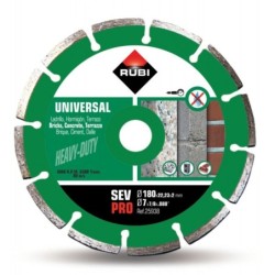 Disc diamantat pt. beton si caramida 180mm, SEV 180 Pro - RUBI-25938