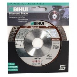 Disc Diamantat pt. Placi dure, Portelan dur, Placi ceramice 115x22.2 (mm) Super Premium - BIHUI-DCDA115