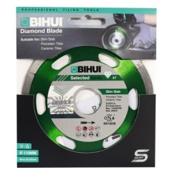 Disc Diamantat subtire pt. Portelan, Placi ceramice 115x22.2 (mm) Super Premium - BIHUI-DCDS115