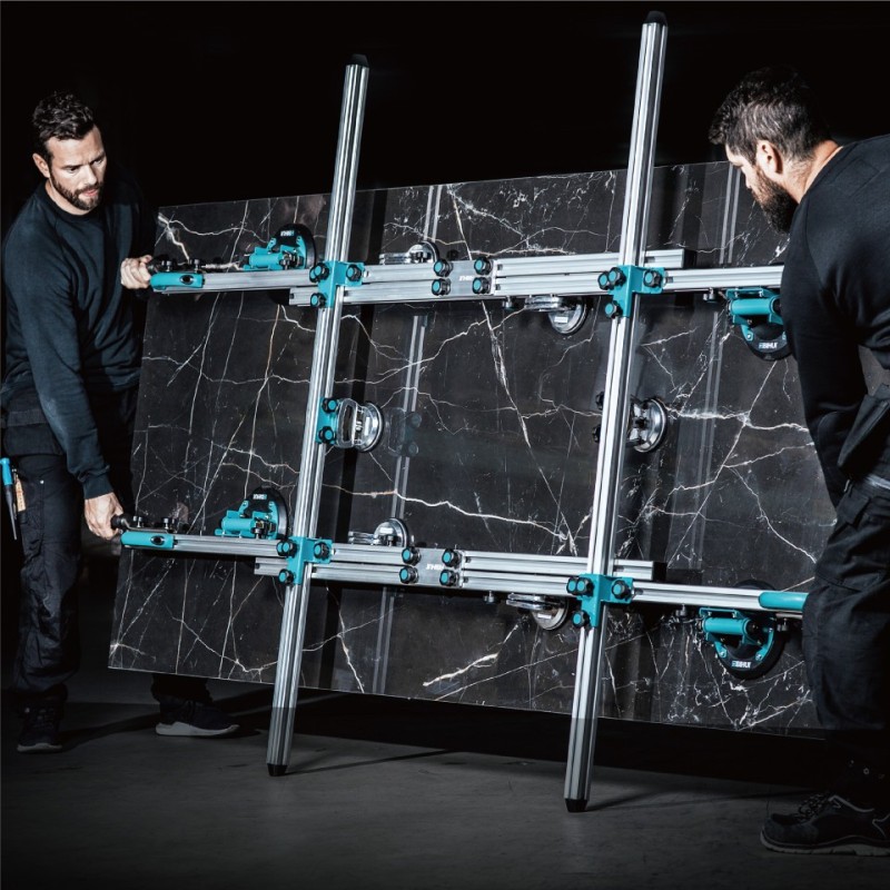 Sistem de transport cu 4 ventuze cu vacuum + 6 ventuze clasice pt. placi mari, 320cm, 130kg - BIHUI-LFCSV4 Sistem de transport cu 4 ventuze cu vacuum + 6 ventuze clasice pt. placi mari, 320cm, 130kg - BIHUI-LFCSV4