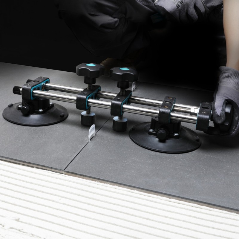 Sistem de fixare si ajustare cu 2 ventuze cu vacuum pt. placi ceramice - BIHUI-LFTSB6
