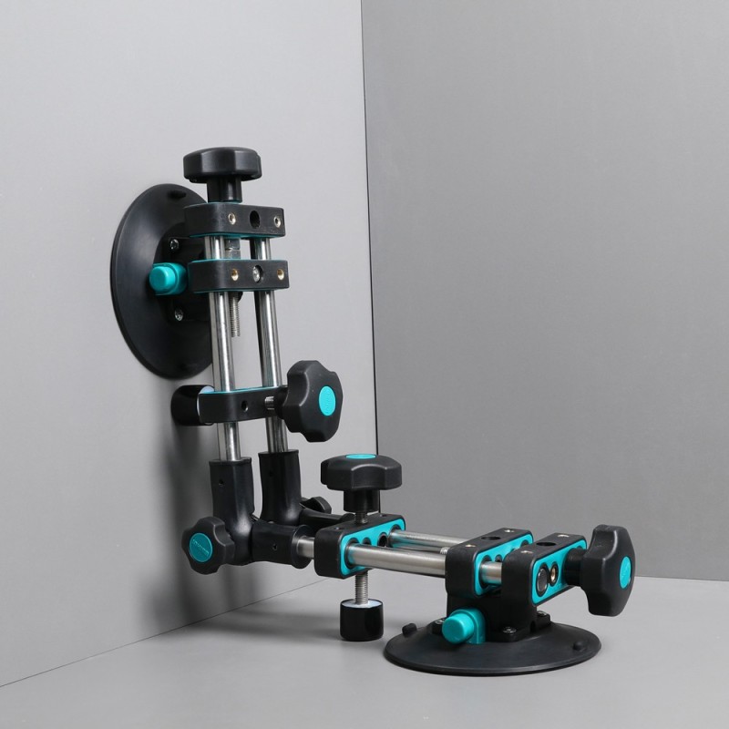 Sistem de fixare si ajustare multi-unghi, cu 2 ventuze cu vacuum, Ø150mm pt. placi ceramice - BIHUI-LFTFV6