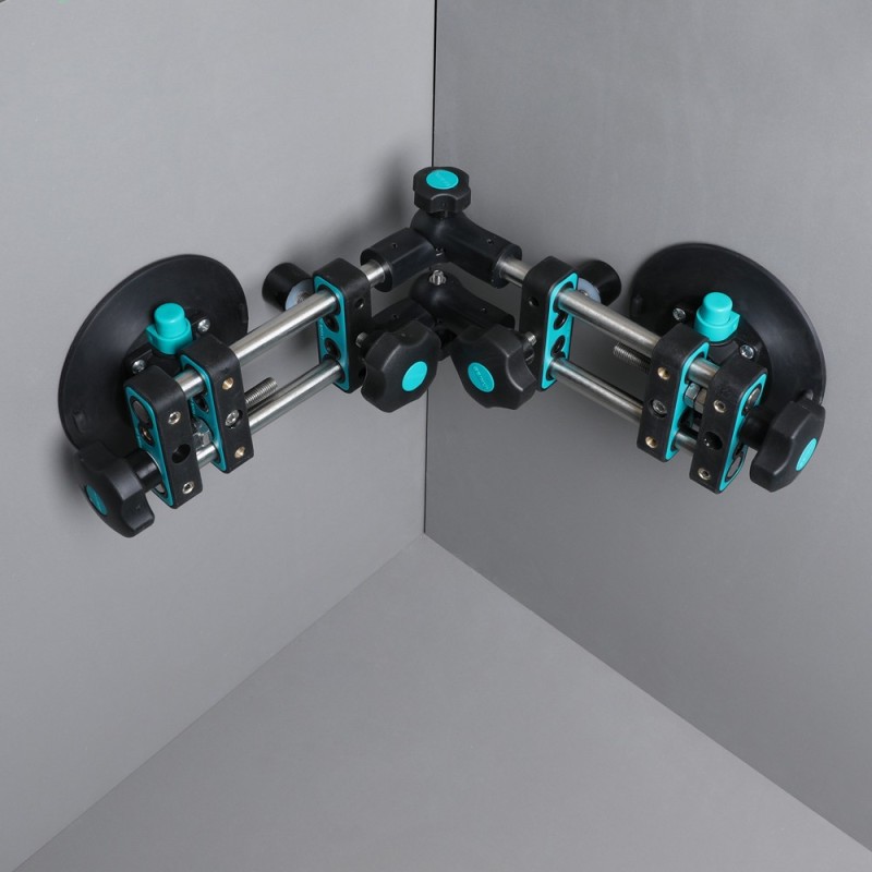 Sistem de fixare si ajustare multi-unghi, cu 2 ventuze cu vacuum, Ø150mm pt. placi ceramice - BIHUI-LFTFV6