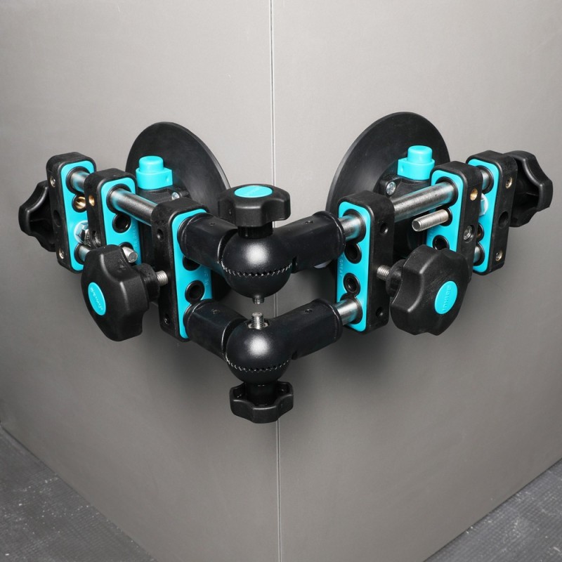 Sistem de fixare si ajustare multi-unghi, cu 2 ventuze cu vacuum, Ø150mm pt. placi ceramice - BIHUI-LFTFV6