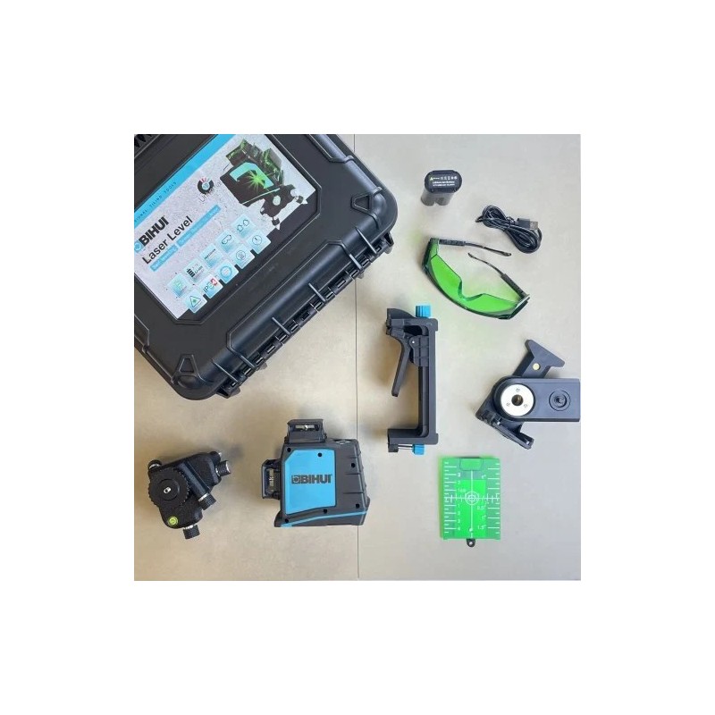 Nivela Laser Verde cu 12 linii - BIHUI-LLG12