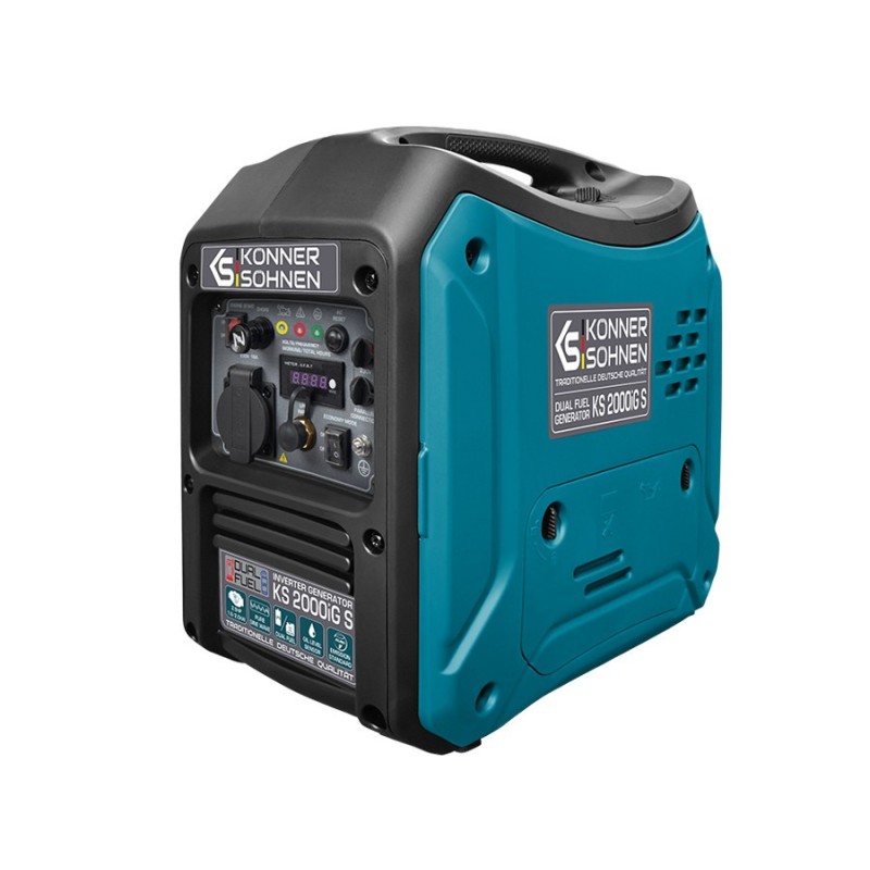 Generator de curent 2.0 kW inverter - HIBRID (GPL + benzina) - insonorizat - Konner & Sohnen - KS-2000iG-S