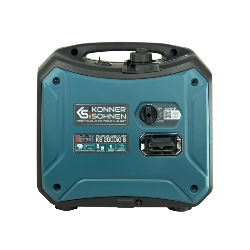 Generator de curent 2.0 kW inverter - HIBRID (GPL + benzina) - insonorizat - Konner & Sohnen - KS-2000iG-S