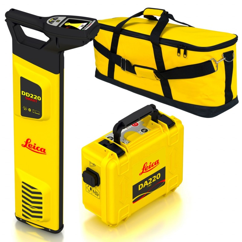 Localizator Utilitati DD220 (50Hz), pachet adancime cu transmitator DA230 (850268+850274+850276) - Leica-6011593